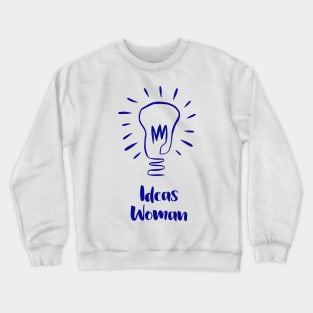 Ideas Woman - Blue Crewneck Sweatshirt